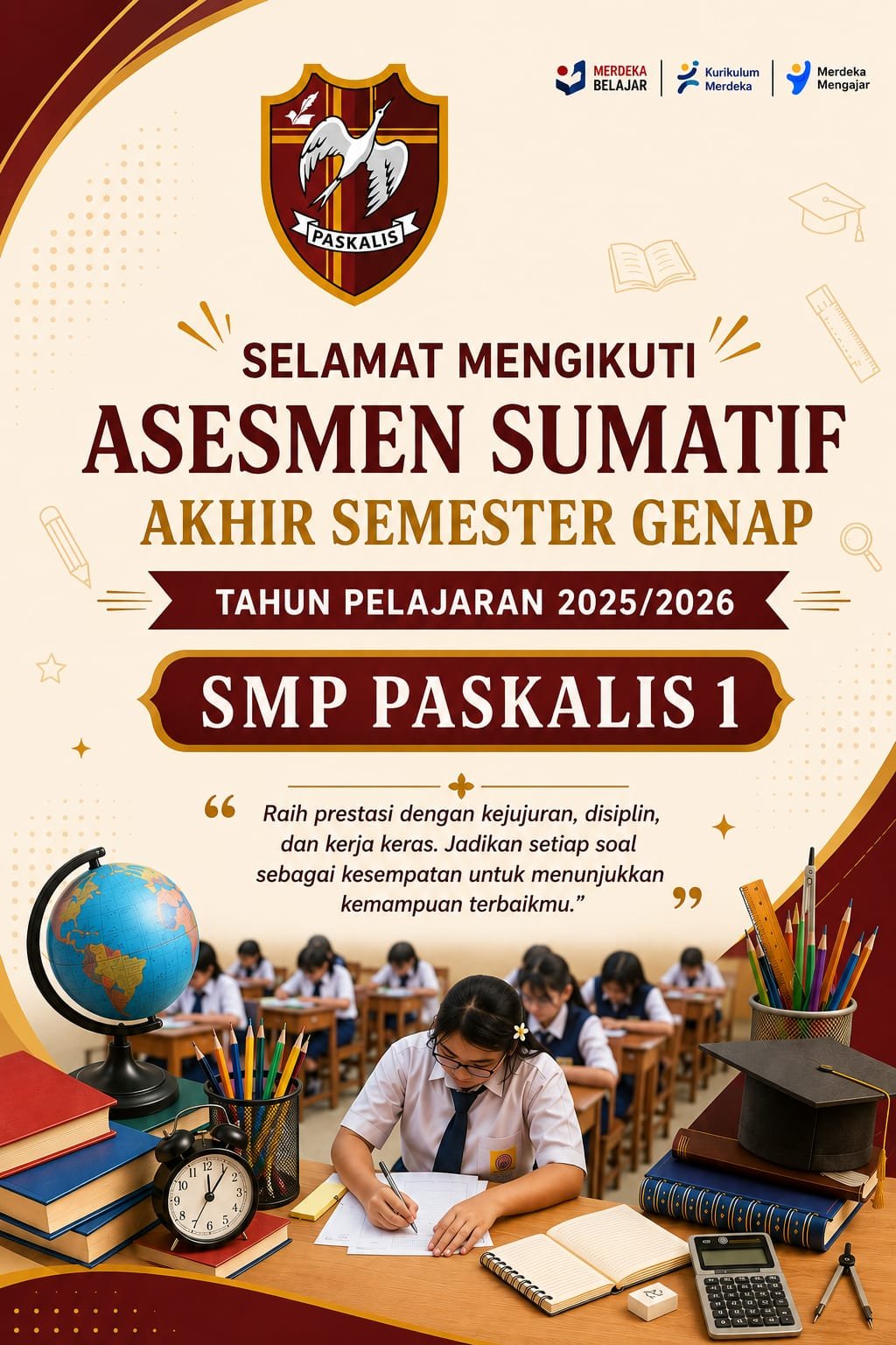 KEGIATAN UJIAN ASAS TP. 2025 / 2026 - SMP PASAKLIS 1